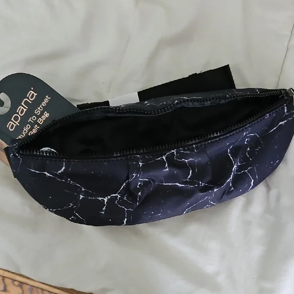 Apana Studio to Street Black Marble Belt Bag - Picture 2 of 5